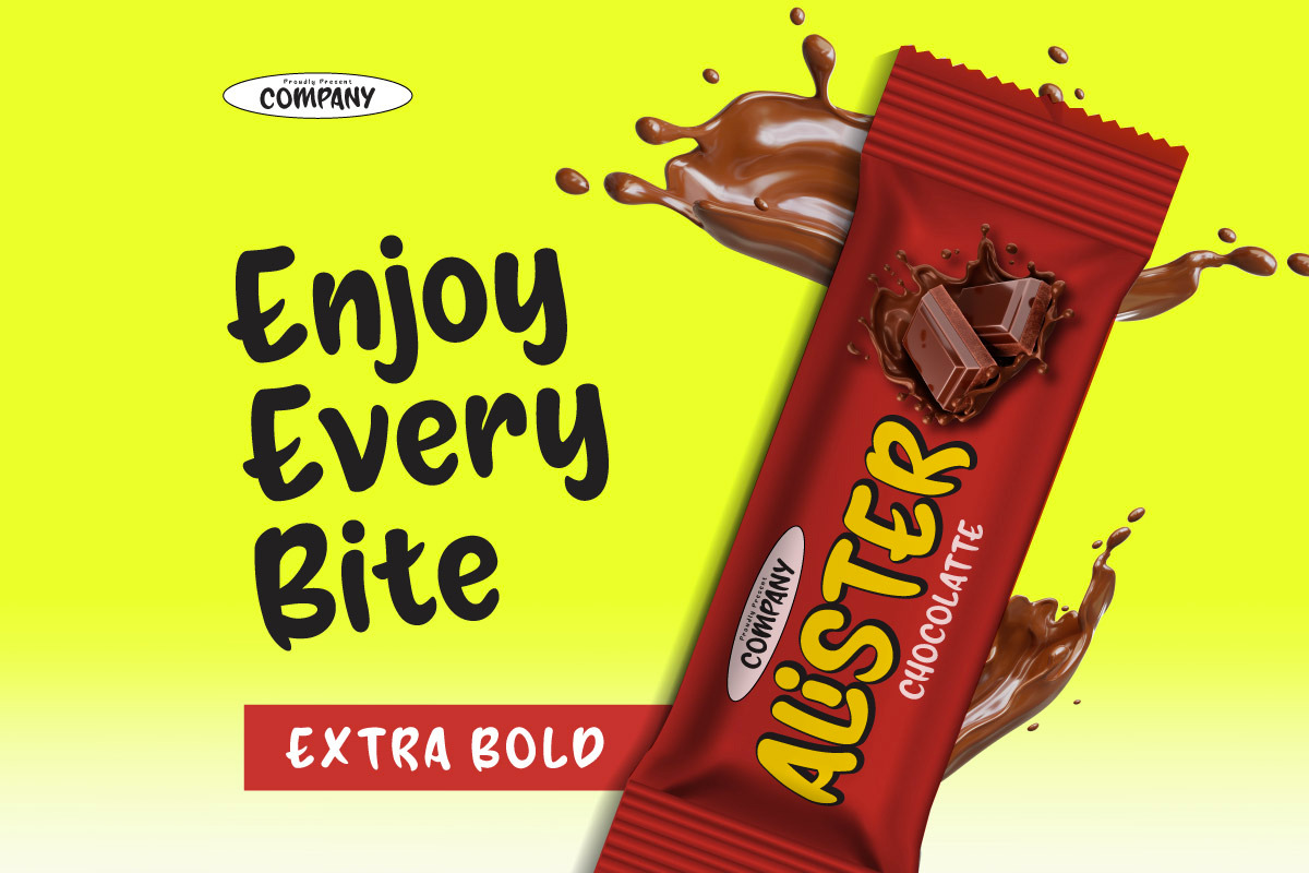 Thorisu - Snack Display Font, a Handwritten Font by twinstd (Photo 6 of 9)