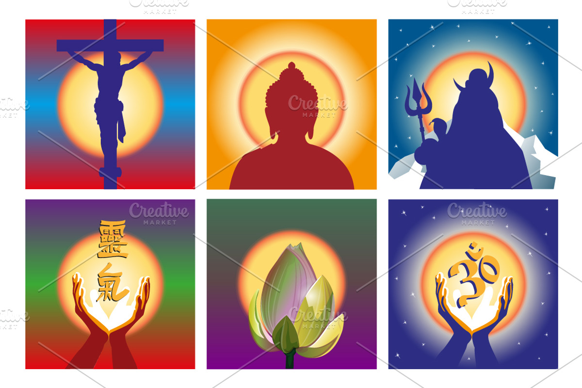 Concept Spiritual Symbol, a Healthcare Illustration by Adamskyistudio (Photo 2 of 3)