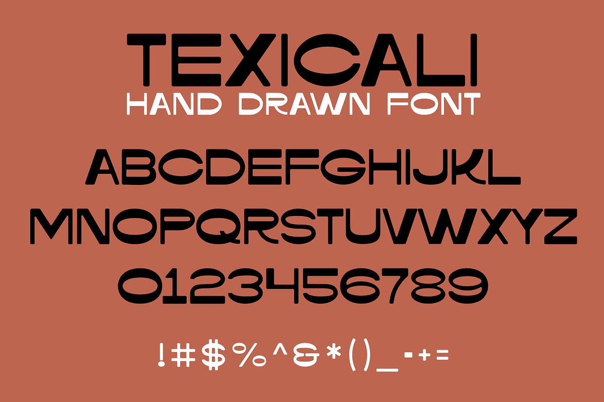 Texicali Reverse Contrast Font preview 3