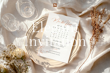 Elegant. — 26 Invitation mockup