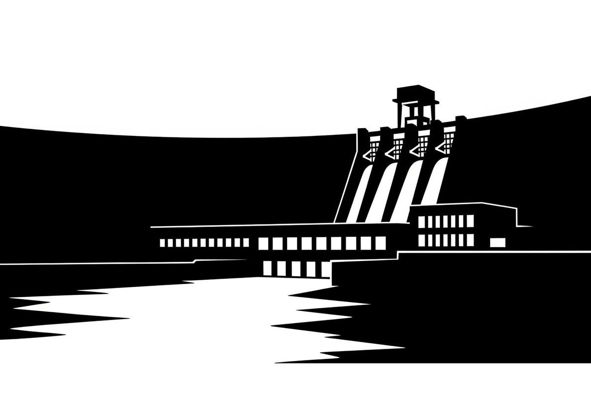 Hydroelectric Dam Power Silhouette, an Illustration by musafir_fashion (Photo 15 of 16)