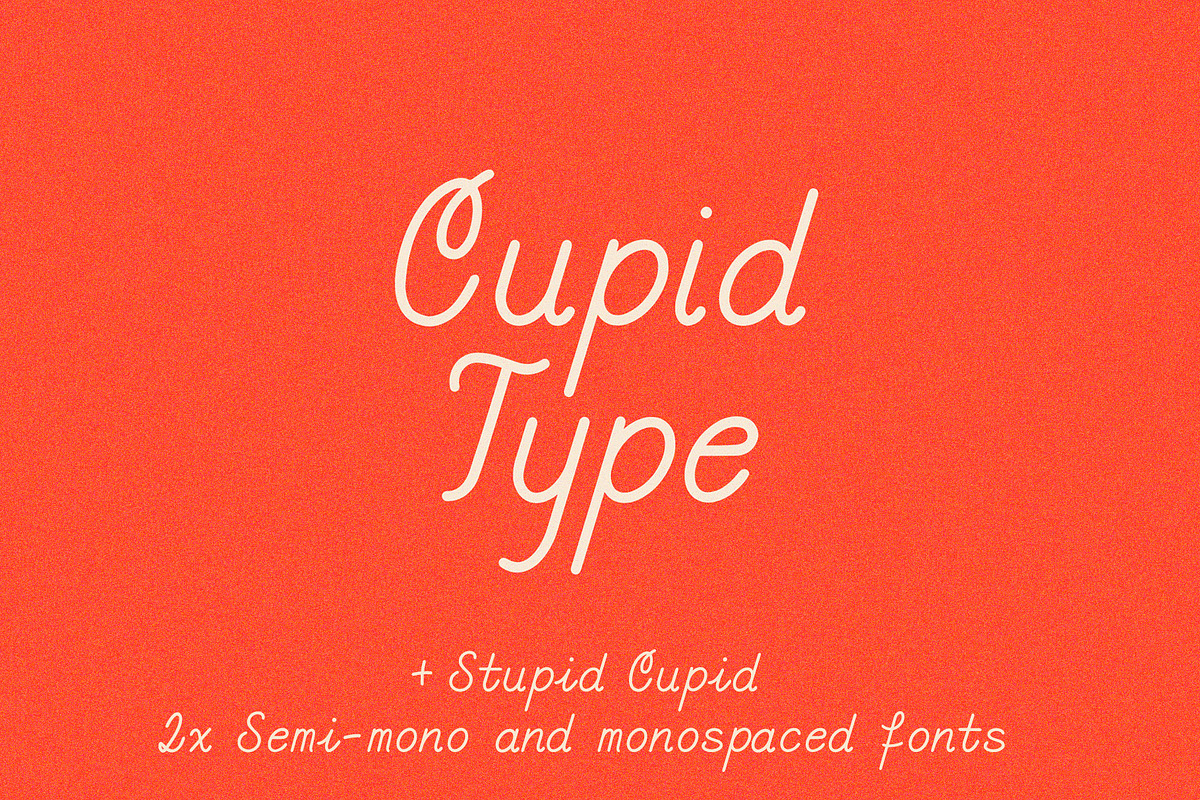 Cupid Font (+ bonus monospace font), a Font by Off The Rack © (Photo 1 of 8)