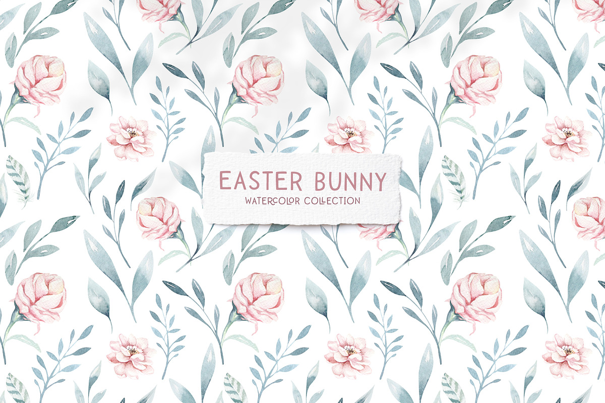 Easter bunny watercor collection, an Animal Illustration by Peace ART (Photo 8 of 13)