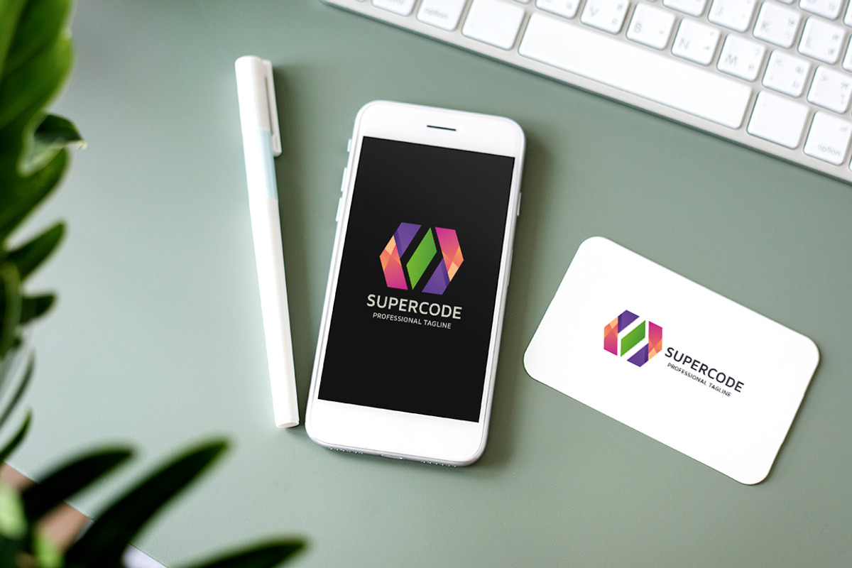 Super Code Logo, a Branding & Logo Template by Design_Planet