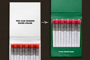 Matches Packaging Mockup