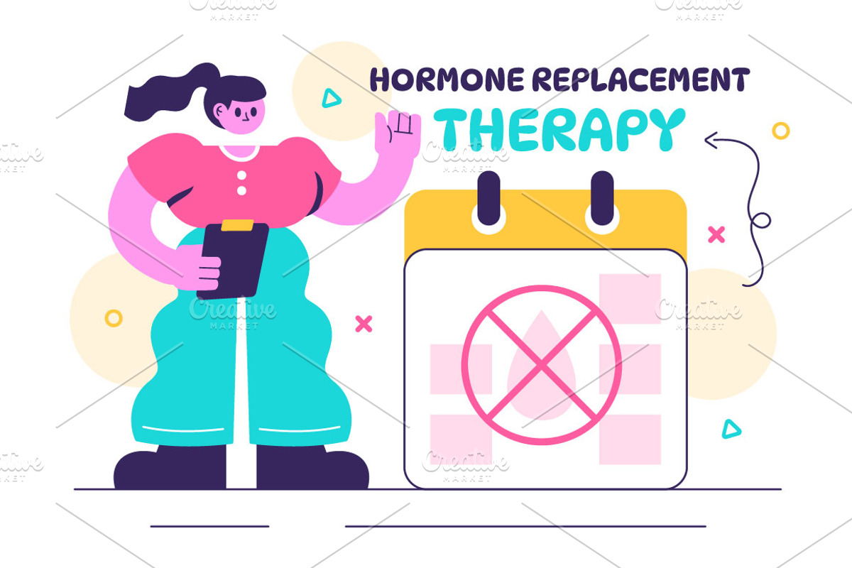 10 Hormone Replacement Therapy, a Healthcare Illustration by denayunebgt (Photo 4 of 4)