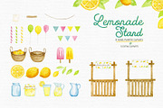 Lemonade Stand Clipart, a Food Illustration by Autumn Breeze (Thumbnail 3 of 4)