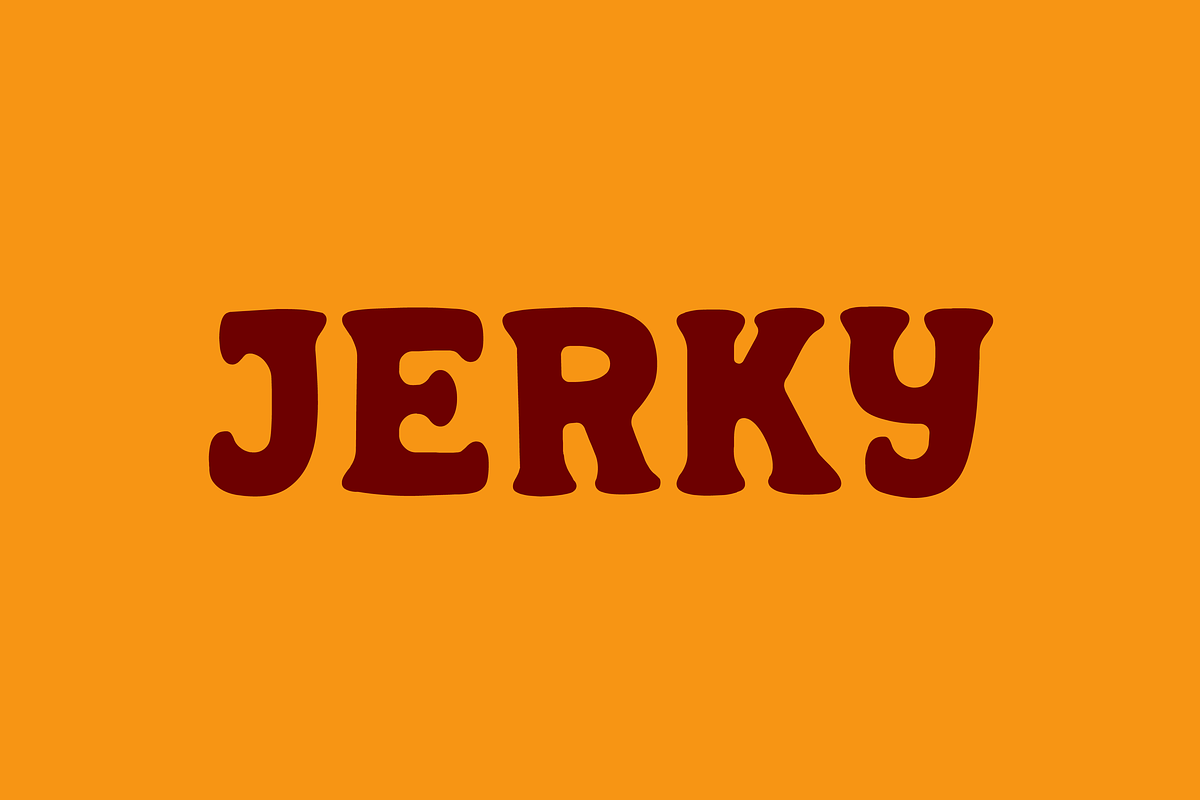JERKY, a Slab Serif Font by SAMPLE (Photo 1 of 4)