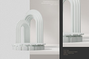 5 Podium with Transparent Background, a Background Graphic by faustudio (Thumbnail 3 of 7)