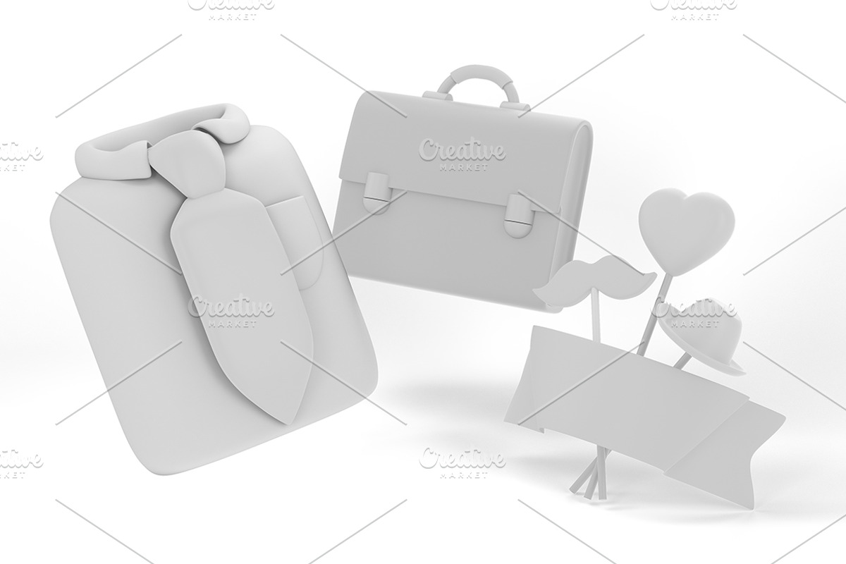 Father's Day Work Mockup, an Advertising Mockup by Qaleb Studio (Photo 2 of 2)