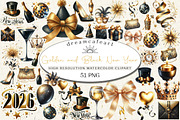 Golden and Black New Year Sublimatio, an Illustration by DreamCafeArt (Thumbnail 1 of 6)