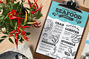 FREE! Trifold + Seafood Menu, a Brochure Template by BarcelonaShop (Thumbnail 2 of 4)