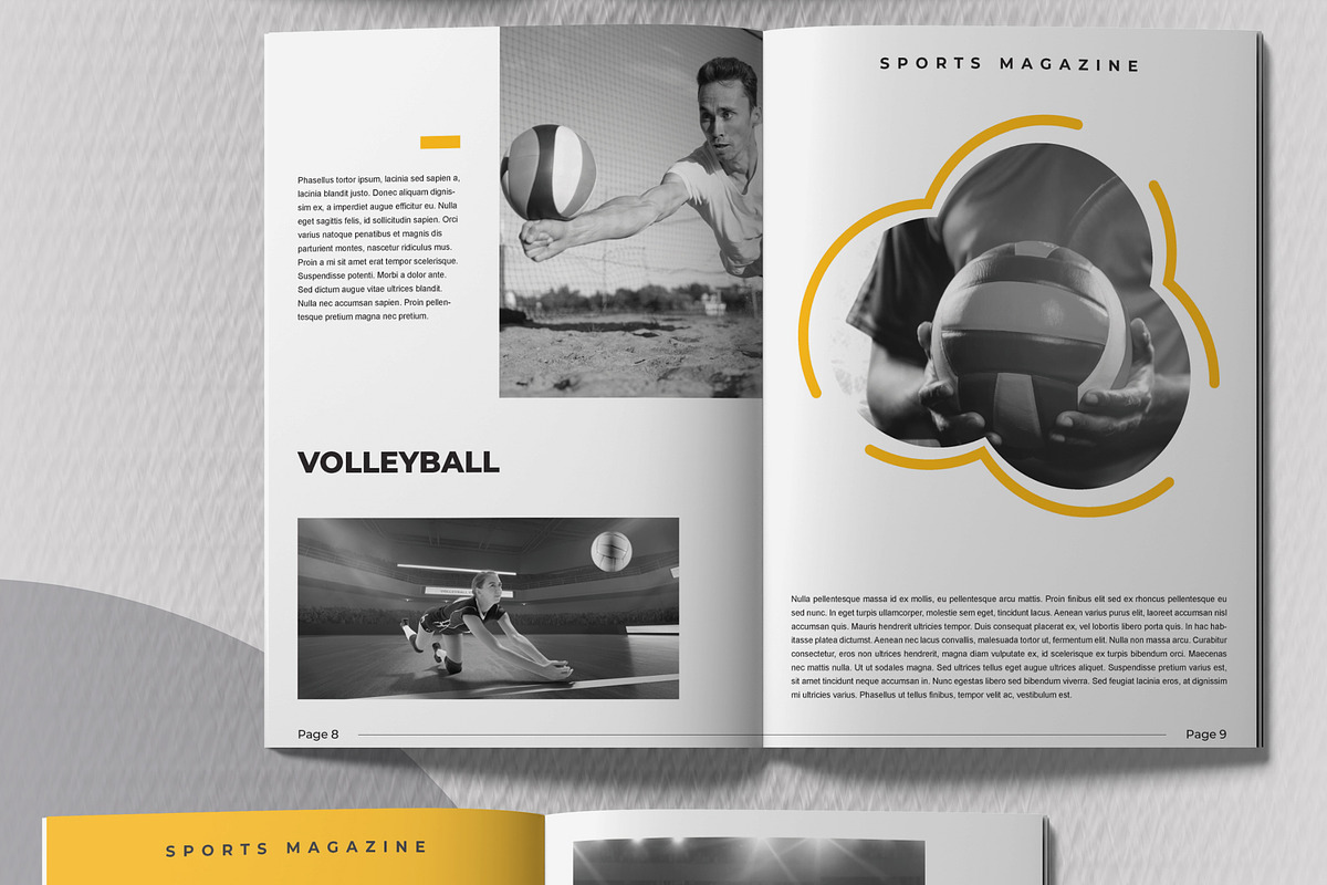 Sports Magazine Design Layout, a Magazine Template by MightyDesign (Photo 2 of 8)