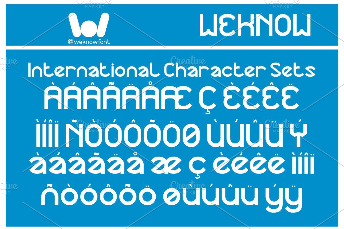 Continuous Thing font, a Sans Serif Font by weknow (Photo 8 of 8)