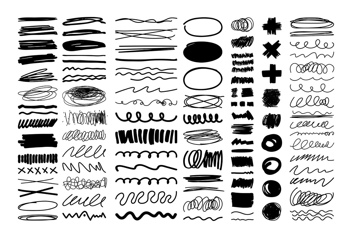Vector Hand Drawn Design Elements, a Decorative Illustration by FourLeafLover (Photo 7 of 20)