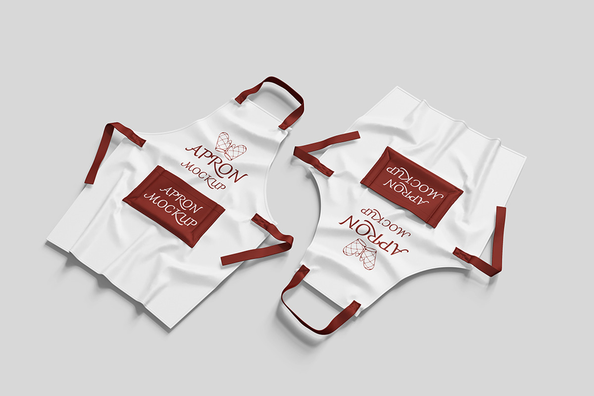 Apron Mockup PSD Branding, an Advertising Mockup by Indah (Photo 5 of 6)