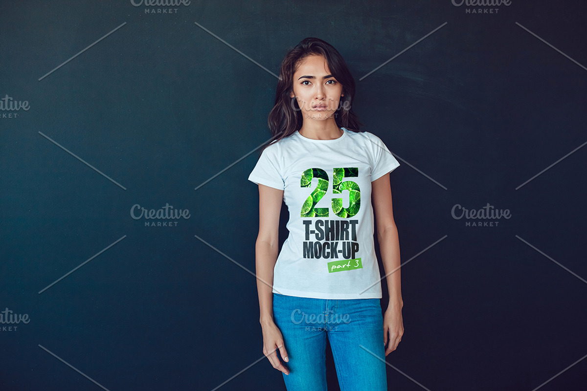25 T-Shirts Mock-Up (Part 3), a Shirt Mockup by Freeman Studio (Photo 9 of 32)