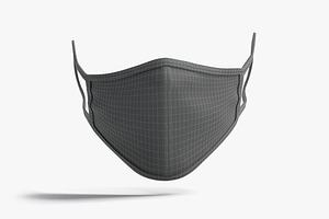 Fabric Face Mask 3D Model