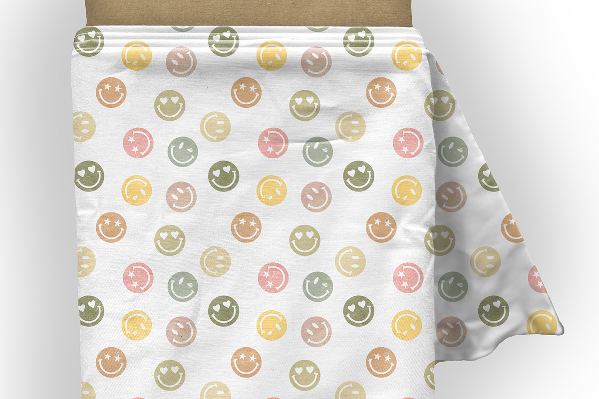 Retro Smiles Seamless Pattern, a Pattern Graphic by OwlAndFern (Photo 8 of 17)