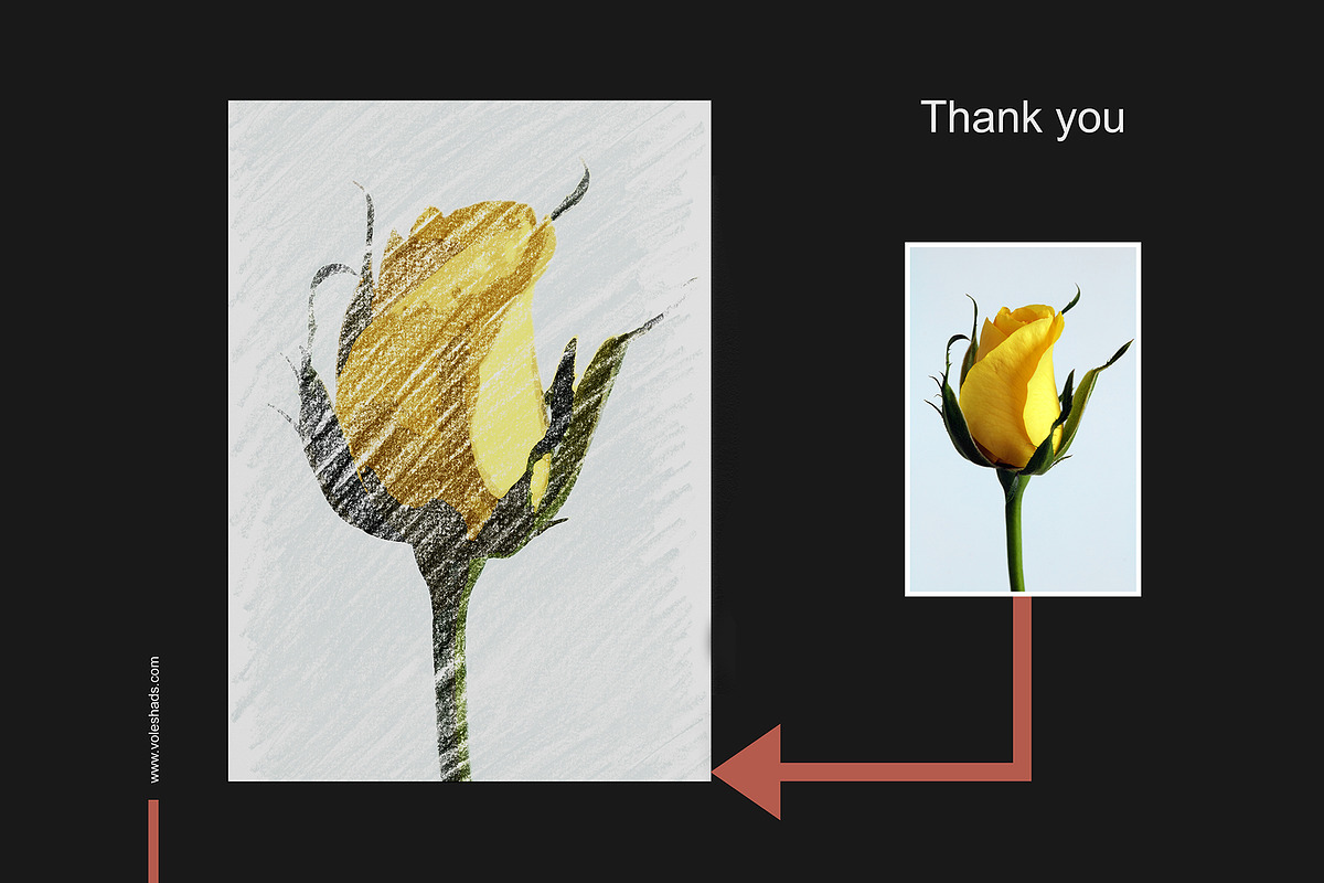 Chalk Effect Photoshop Action, an Action Add-On by Voleshads (Photo 8 of 8)