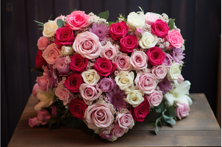 Romantic Bouquet flower heart, a Nature Photo by Ylivdesign