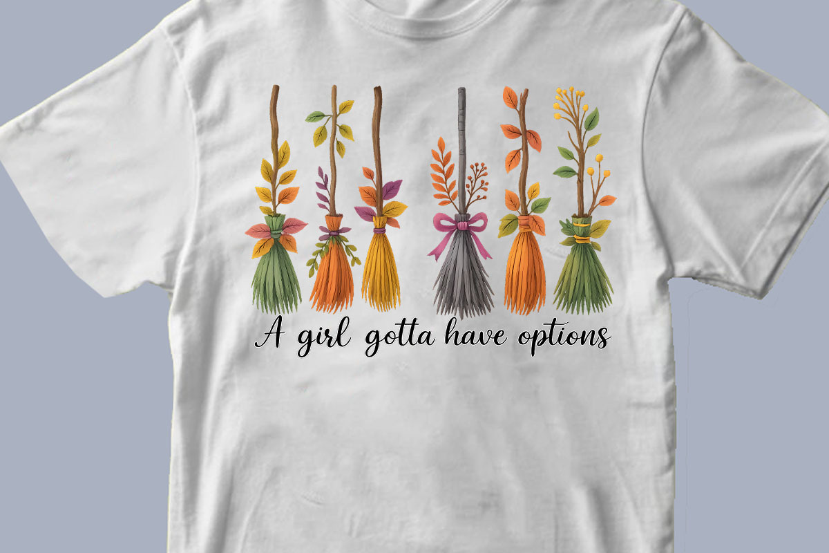 Witch Brooms Options Halloween PNG, a Graphic by olgasallom (Photo 2 of 3)
