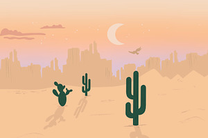 145 Procreate Desert Western Stamps