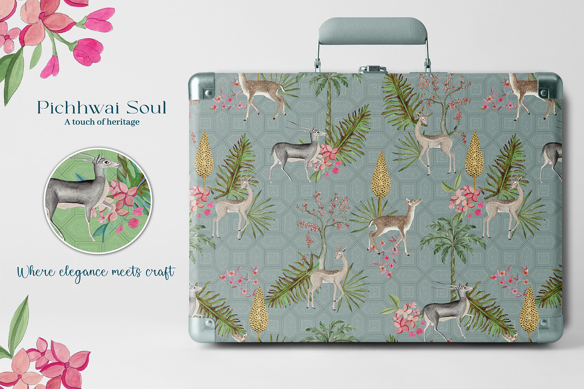 Pichhwai Soul Prints & Patterns, a Pattern Graphic by GND ART STUDIO (Photo 7 of 8)
