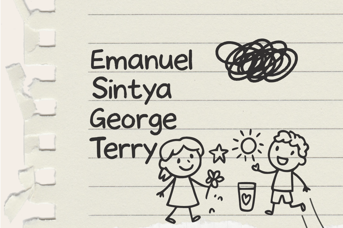 Children’s Scribbles Fun Kids Doodle, a Handwritten Font by cocodesign (Photo 5 of 7)