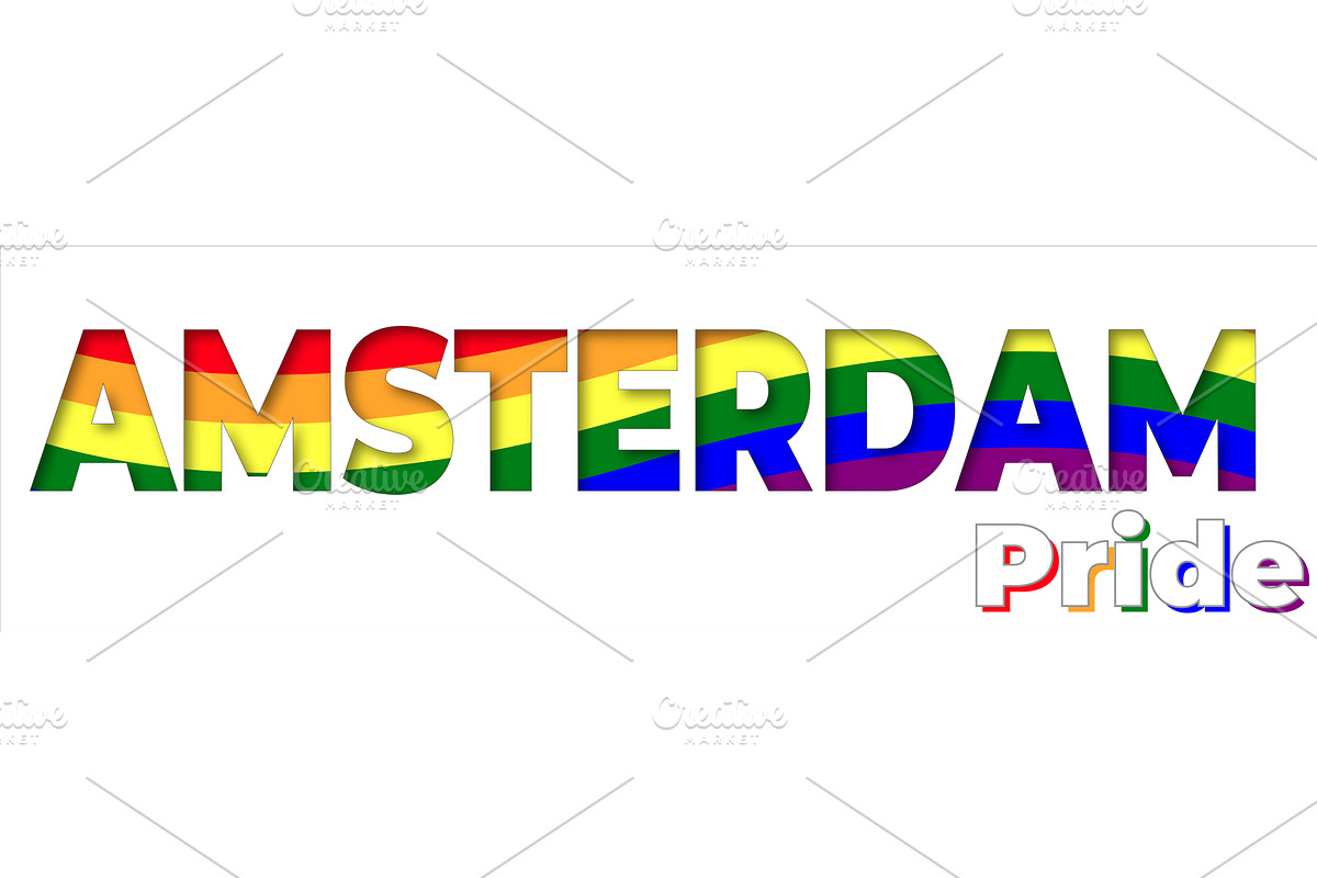 Amsterdam Pride month illustration, a Wallpaper Graphic by Iryna Melnyk Photography