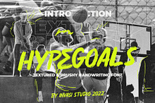 Hypegoals - Brushy Display Font
