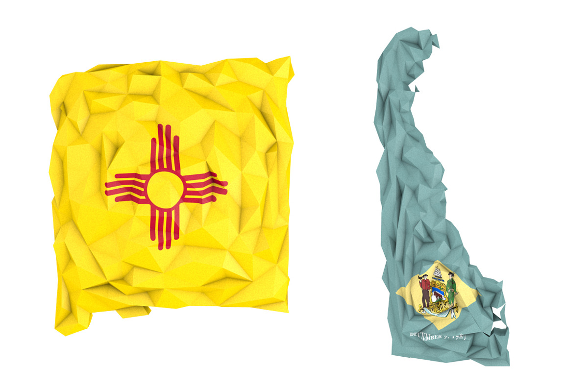 50 Low Poly USA Maps, a Graphic by Lukino (Photo 2 of 6)
