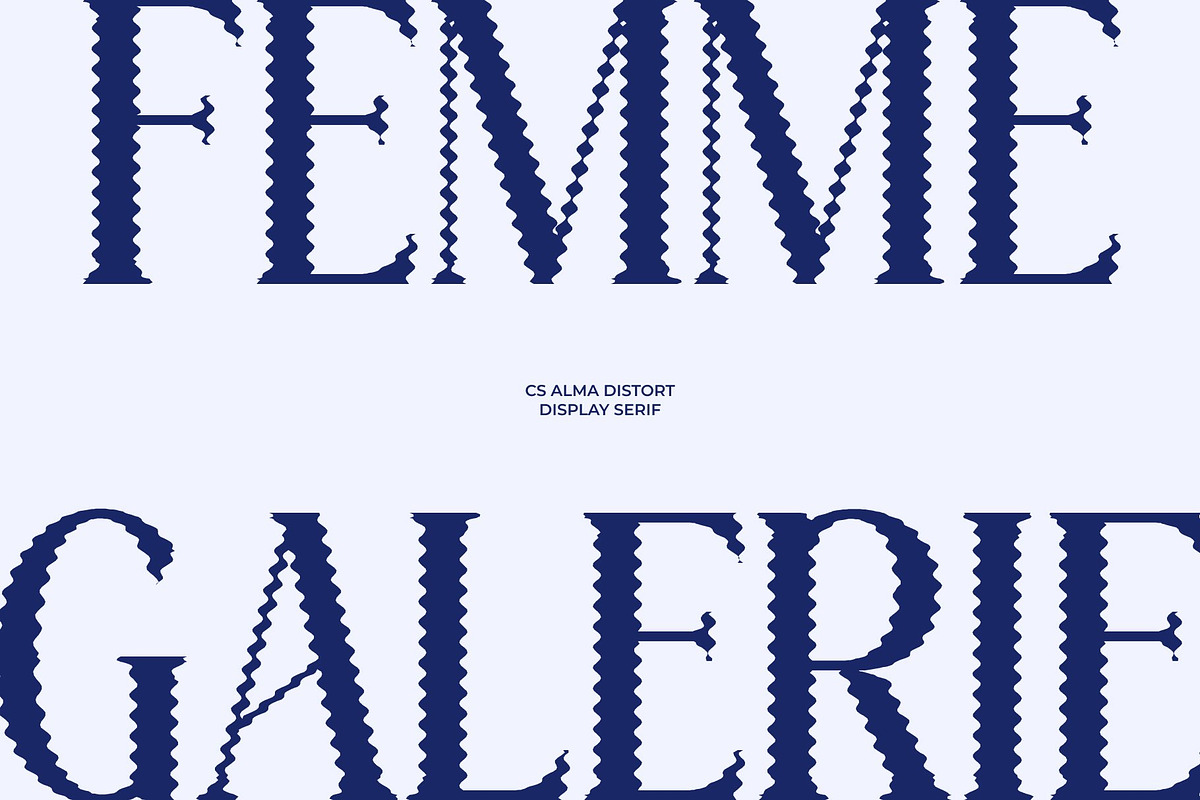 CS Alma Distort, a Serif Font by Craft Supply Co. (Photo 4 of 8)