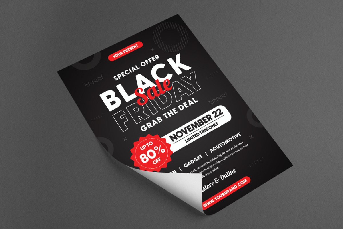 Black Friday Flyer, a Flyer Template by monogrph (Photo 2 of 4)