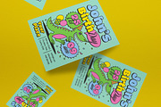 Pink Tosca Kids Birthday Invitation, a Flyer Template by graphicook (Thumbnail 2 of 3)