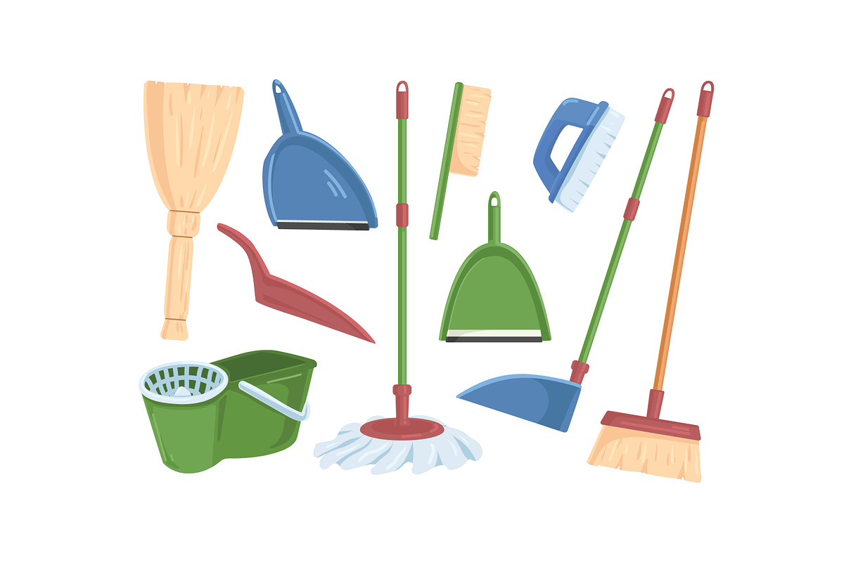 Cleaning equipment set, an Object Illustration by Good Studio (Photo 2 of 3)