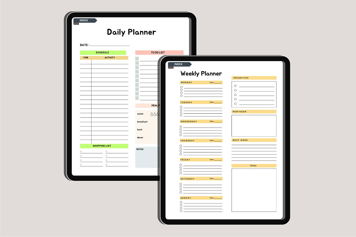 2025 Digital Teacher Planner Canva, a Stationery Template by Designmela01 (Photo 5 of 10)