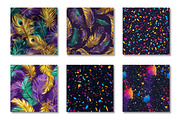 Mardi Gras Seamless Pattern Bundle, a Pattern Graphic by Canvas Craft (Thumbnail 2 of 6)