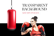 Boxing Clipart, Black Boxer, Fitness, a Person Illustration by BrushstrokeArtGB (Thumbnail 7 of 9)