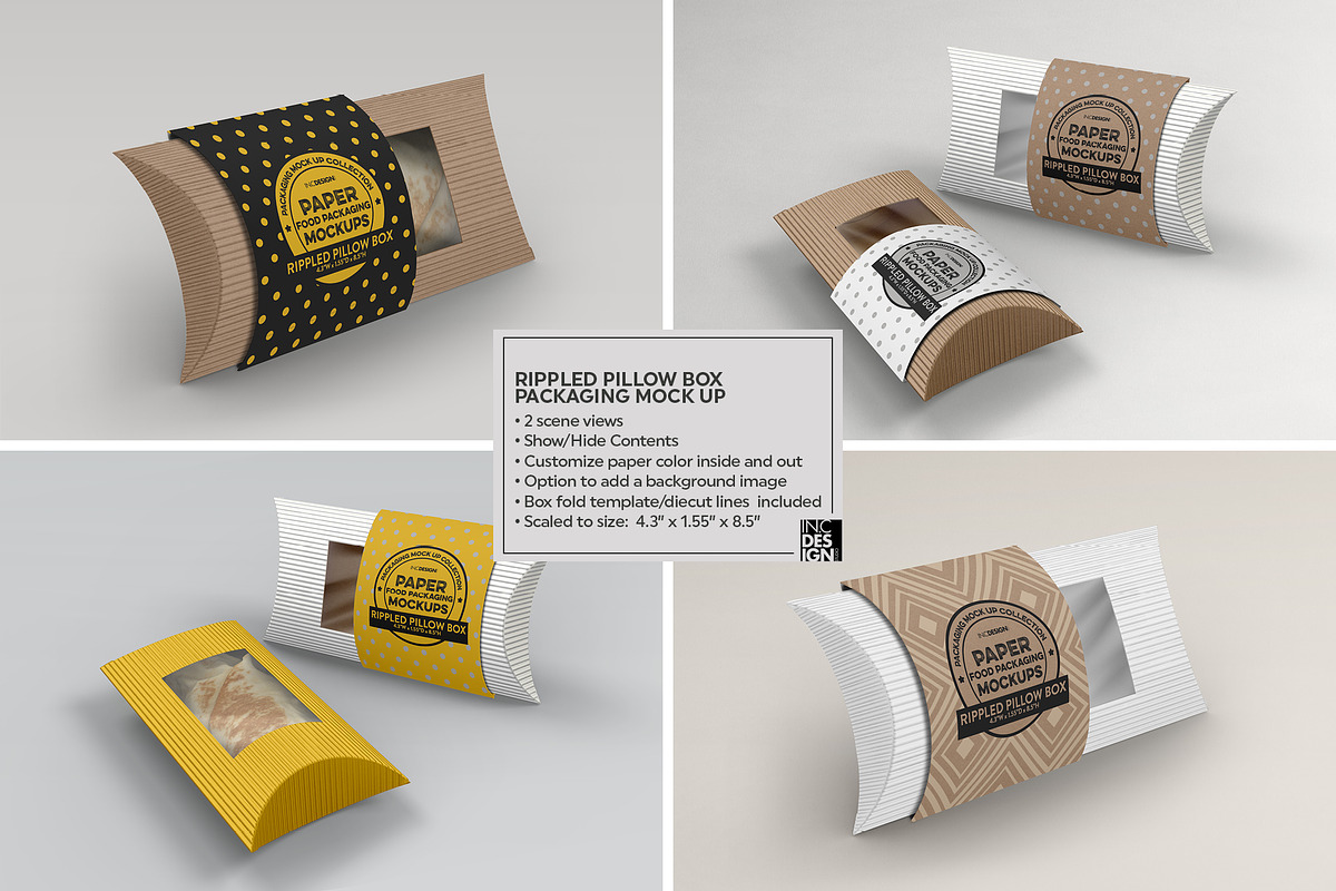 VOL.5: Food Box Packaging Mockups, a Packaging Mockup by INCDesign (Photo 15 of 21)