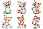 Whimsical Easter Fox Clipart, an Illustration by Black Bird Studio (Thumbnail 4 of 5)