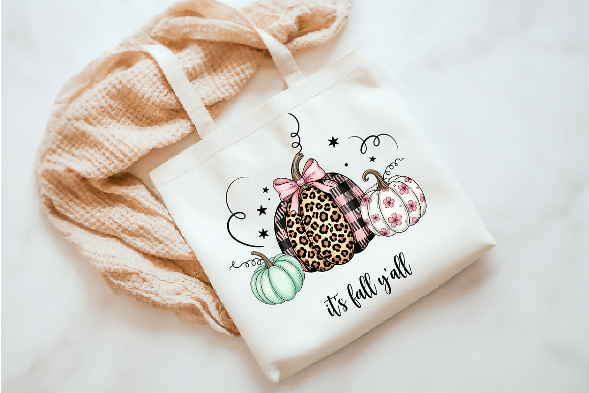 It's fall y'all Png, an Illustration by Watercolor design (Photo 3 of 3)