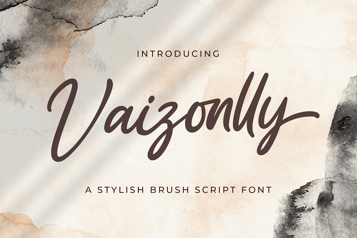 Vaizonlly - Bold Script Font, a Script Font by StringLabs (Photo 1 of 11)