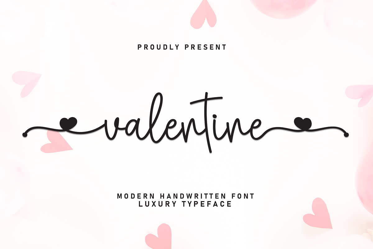 Valentine | Script Font, a Handwritten Font by Scratchones (Photo 1 of 9)