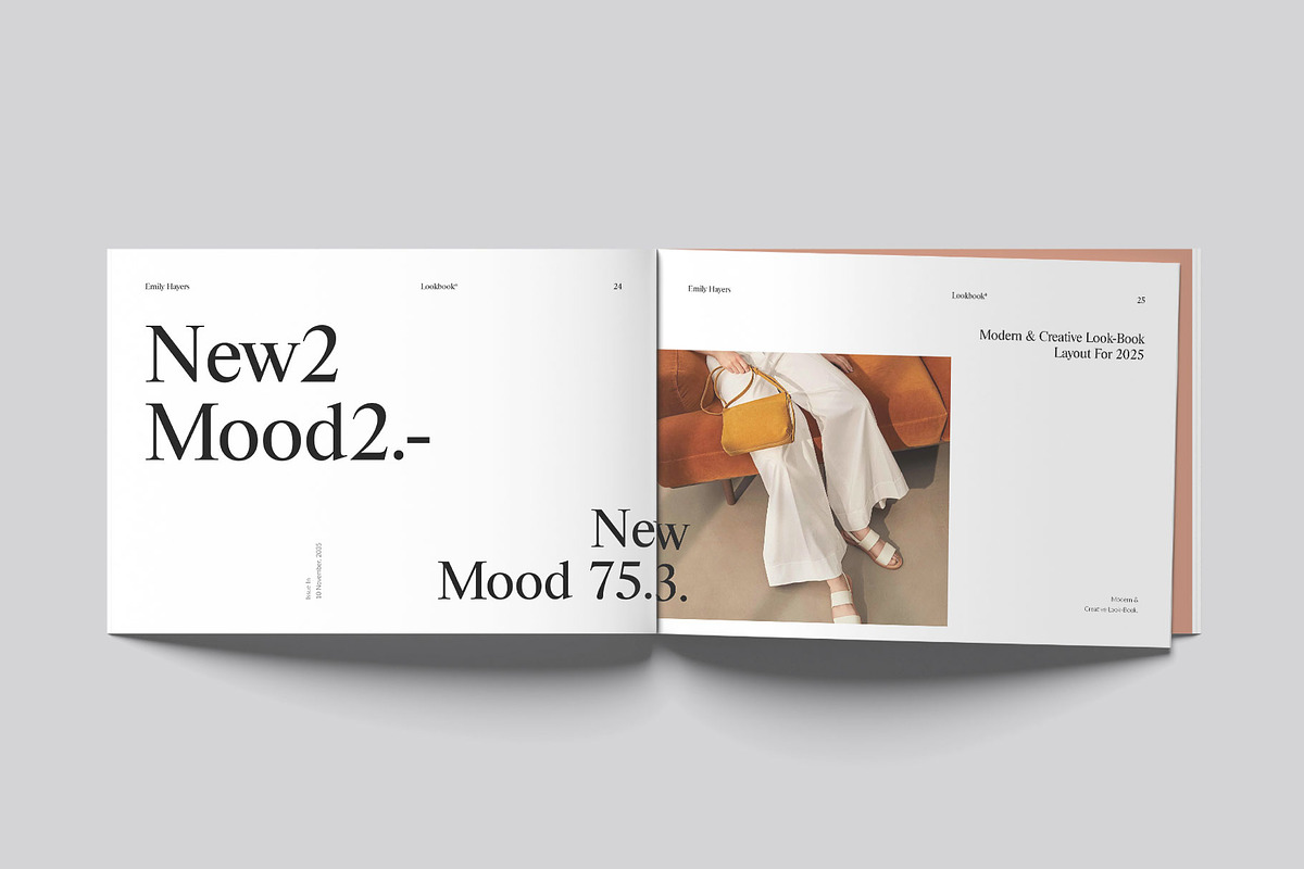 Minimalist Lookbook Landscape, a Magazine Template by DesignCrest (Photo 10 of 17)