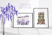 Spring Festival. Watercolor graphic, an Object Graphic by ma_i_vi (Thumbnail 11 of 11)