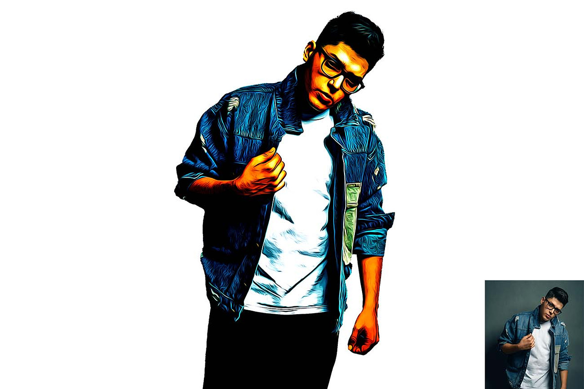 Master Vectorize Effect Ps Action, an Action Add-On by Studio Retouch (Photo 4 of 11)