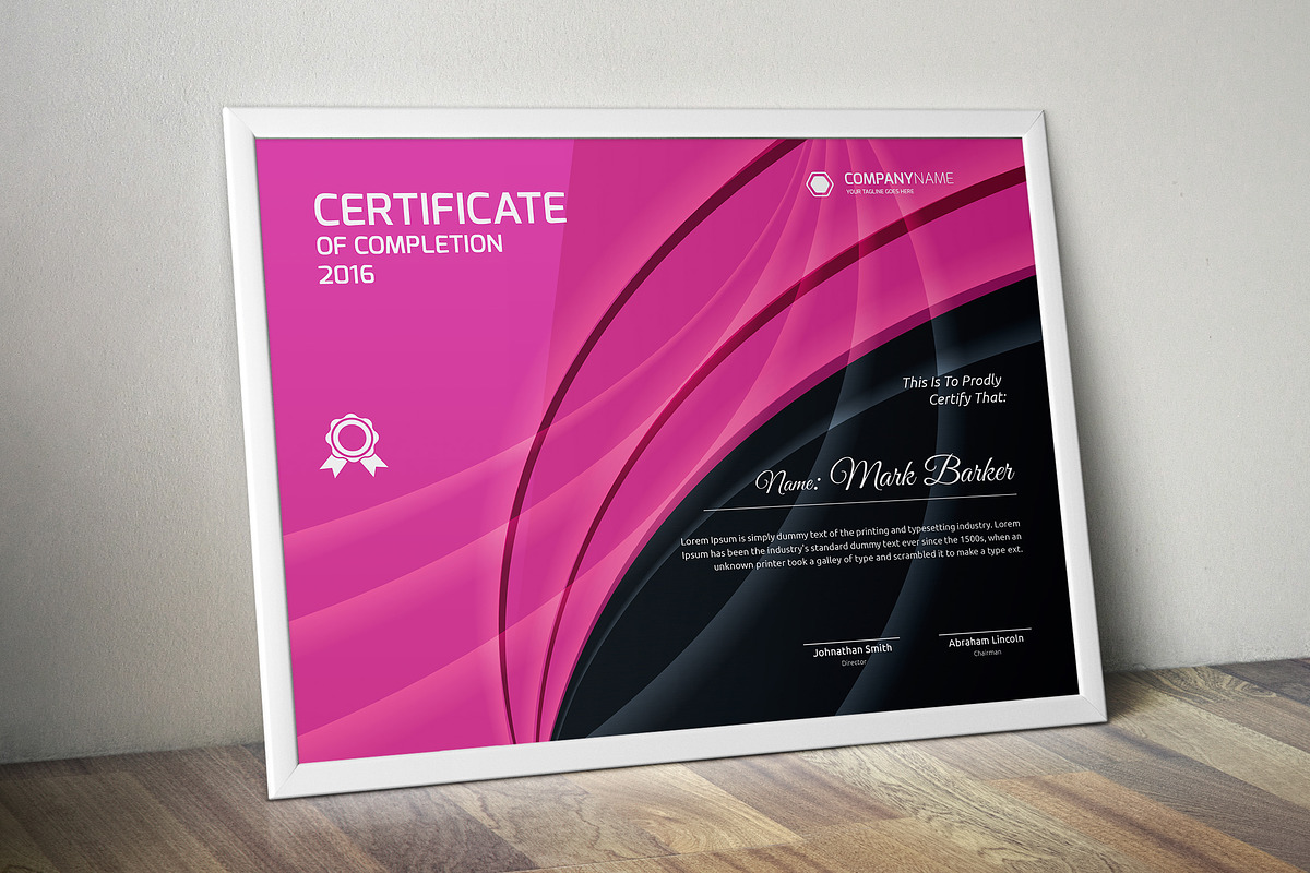 Certificate, a Stationery Template by Curve Design (Photo 8 of 8)