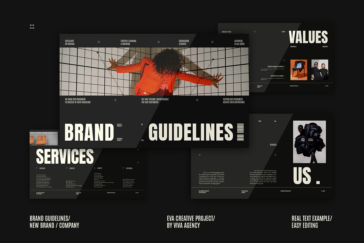 BRAND GUIDELINES | ÉVA & Co Template, a Presentation Template by Viva Agency (Photo 7 of 9)
