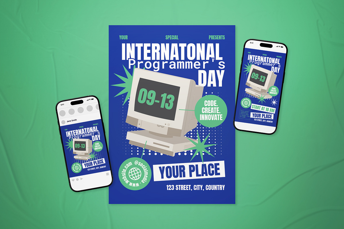 Programmer's Day Flyer Set, a Flyer Template by The Good Store (Photo 1 of 2)